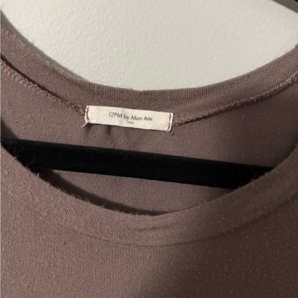 12PM by Mon Ami Long Sleeve Plaid Patterned Top - Picture 2 of 5